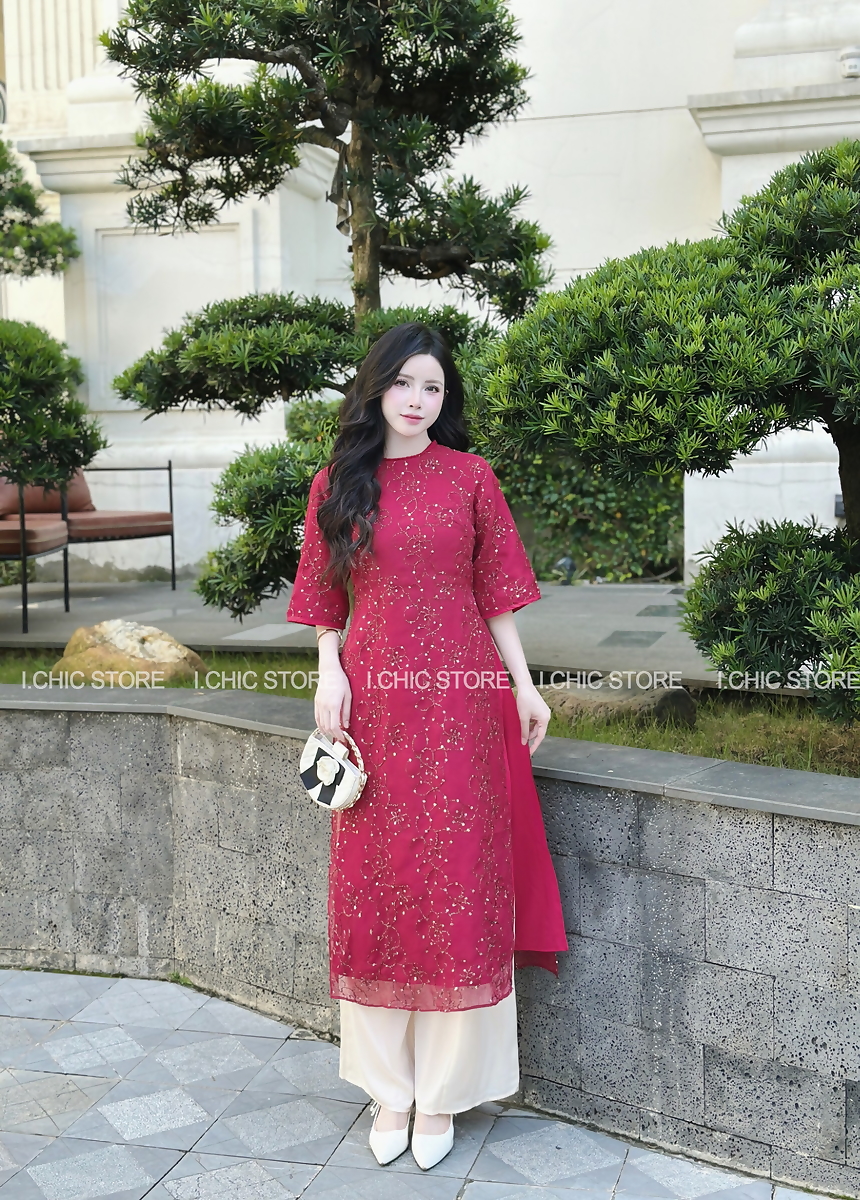 Áo Dài Ngọc An Đỏ